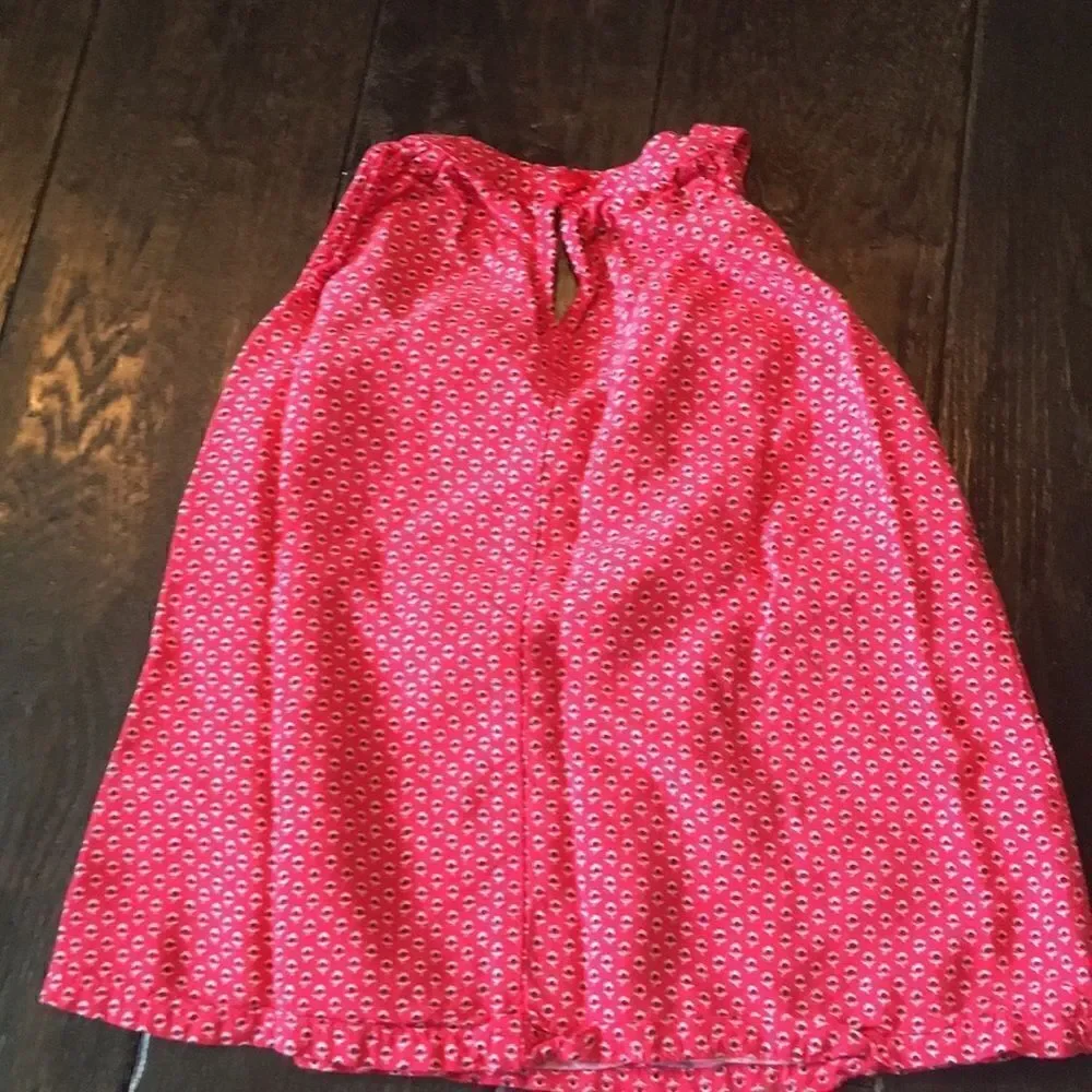 Old navy girls red print sleeveless tank top sz s